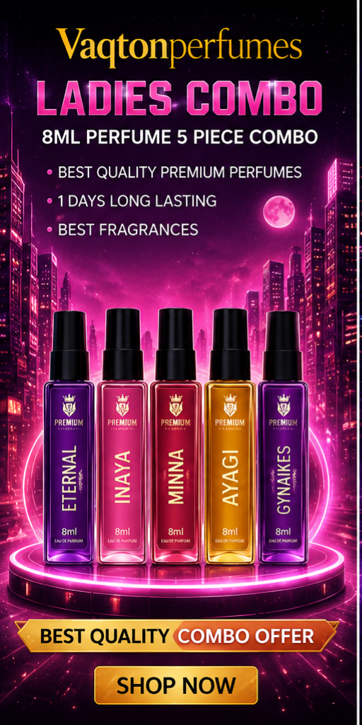 Premium Perfume Combo Pack – 5 Long-Lasting Fragrances (8ml Each)