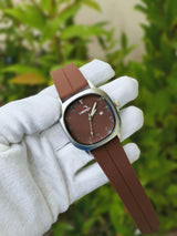 Luxury Arabic Dial Magnetic Lock Watch for Men & Women | Premium Silicone Strap | Black, Green & Brown