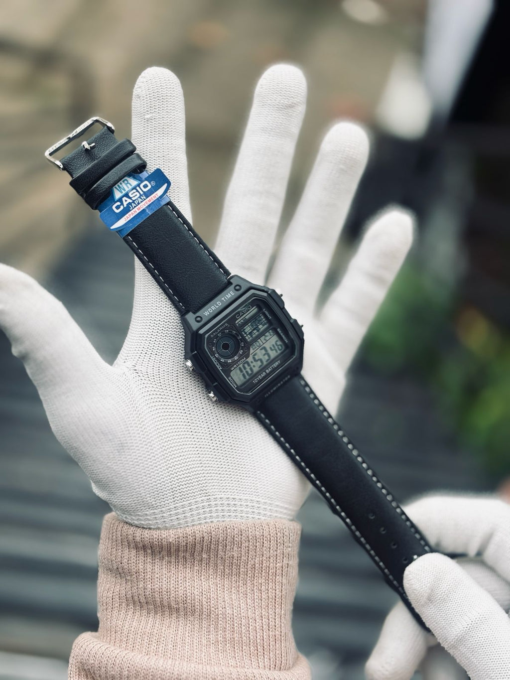 Illuminator Leather Quality Digital Watch