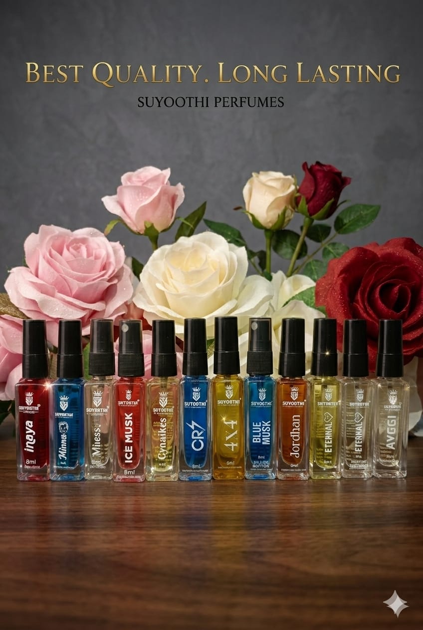 Premium Perfume Combo Pack – 5 Long-Lasting Fragrances (8ml Each)